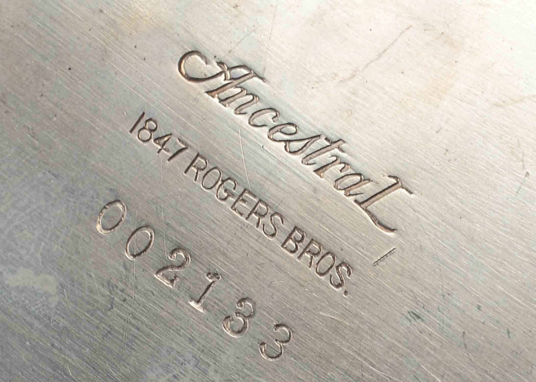 Ancestral Pattern Rogers Bros Silver Plate Cream and Sugar