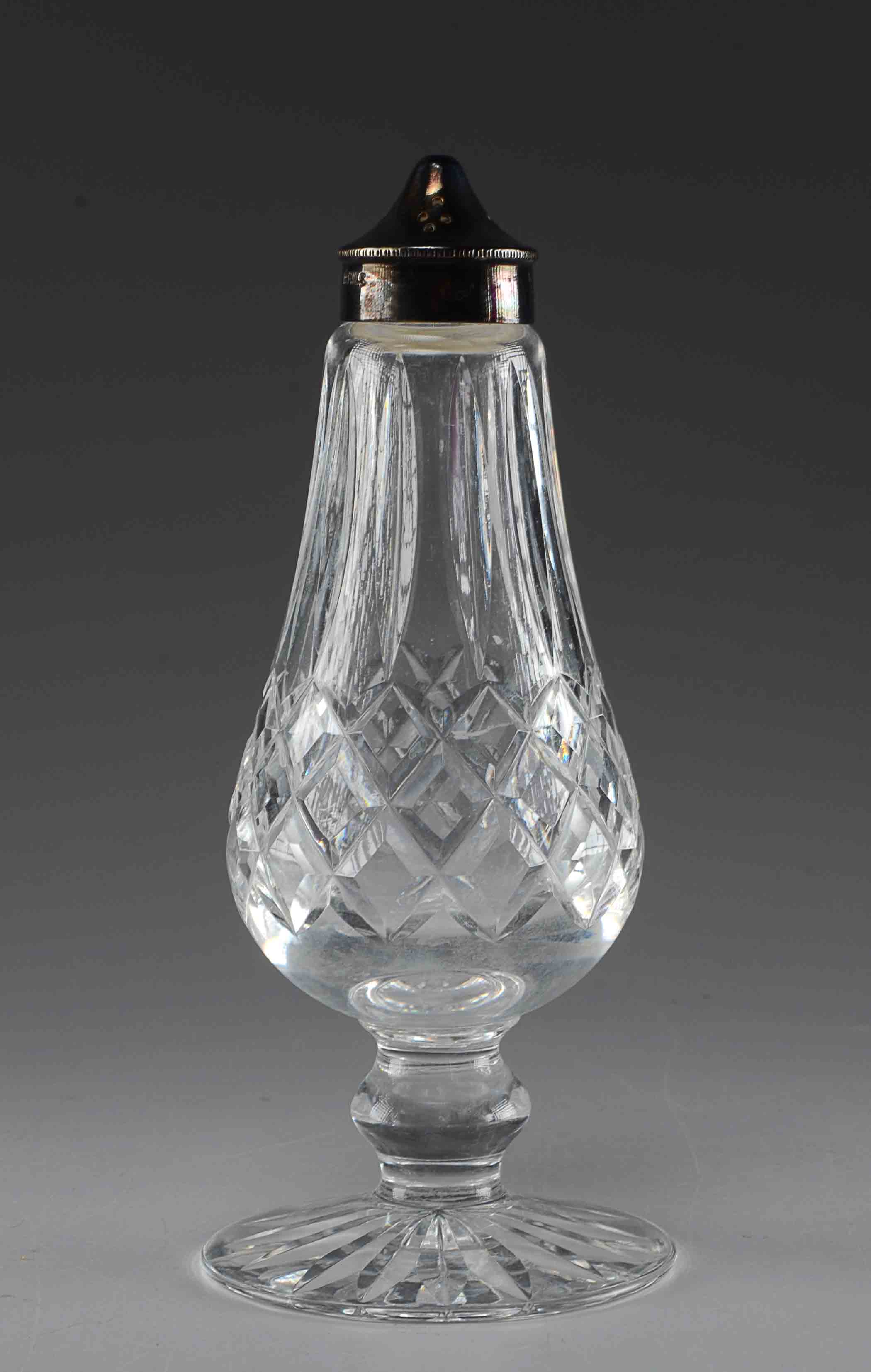 Vintage Waterford Crystal Tall Salt n Pepper