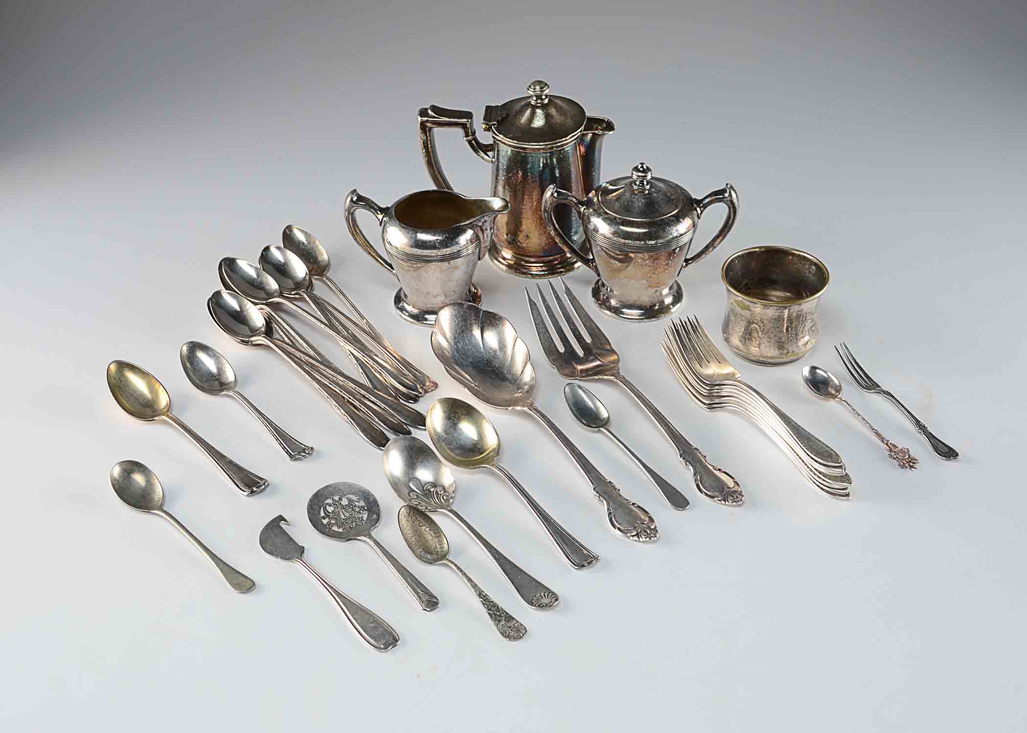 Mixed Collection of Silver Plate Pieces