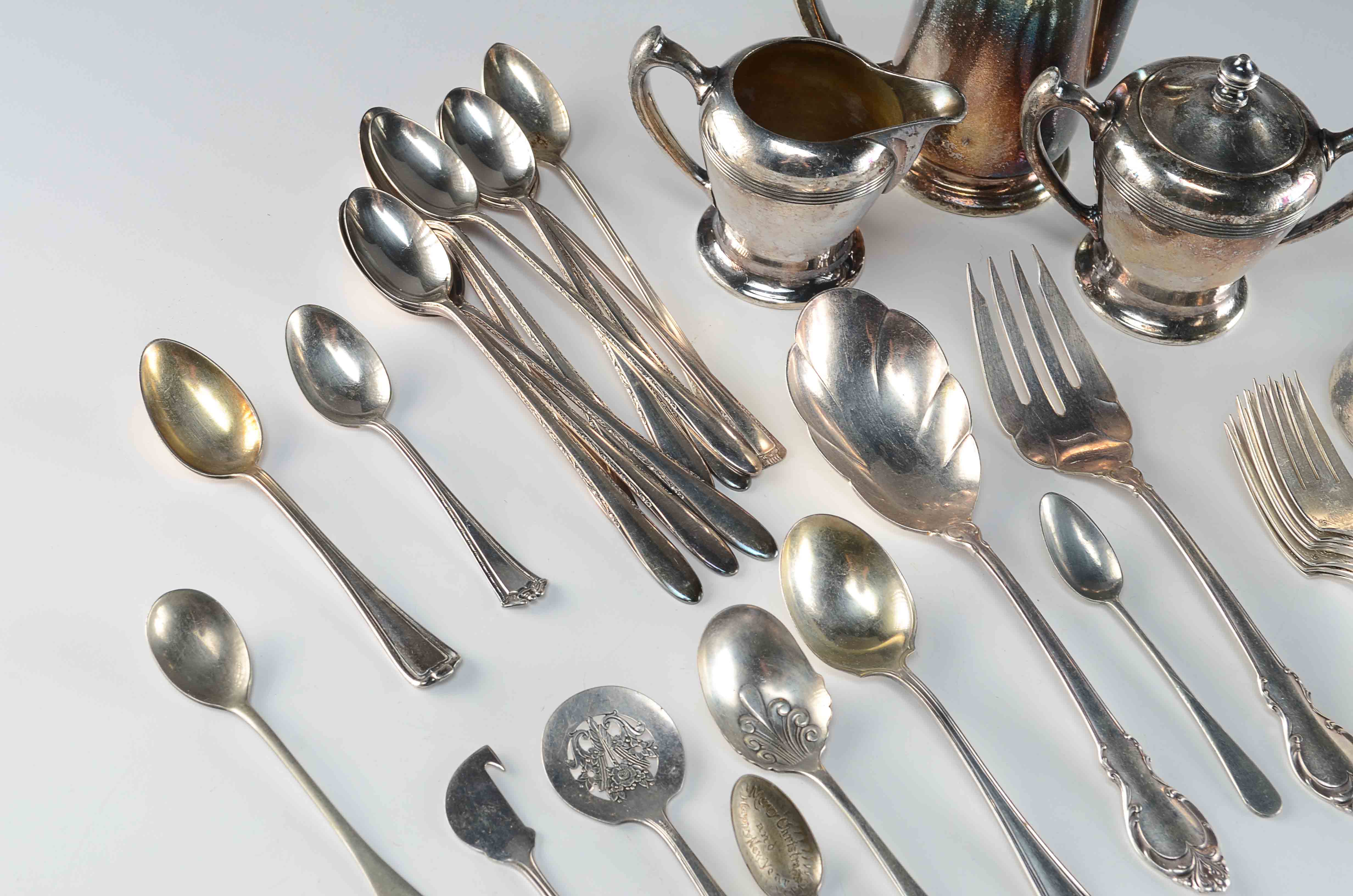 Mixed Collection of Silver Plate Pieces