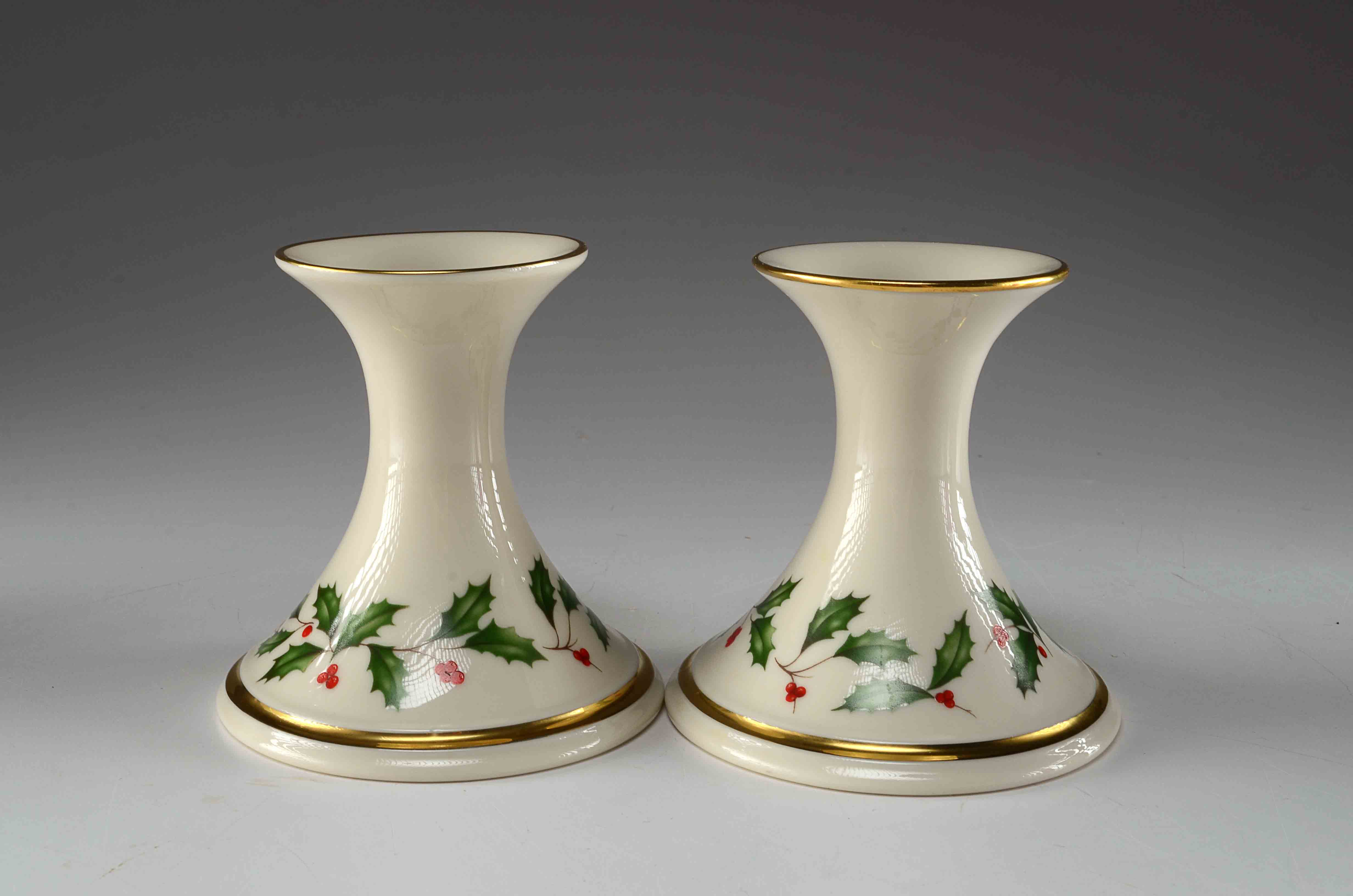 Lenox Holiday Hollyberry Mugs & Candlesticks