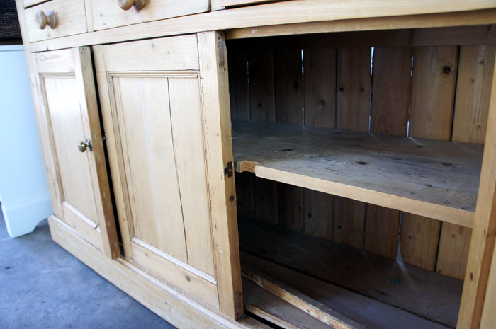 'Prince of Wales' Vintage Irish Pine Cupboard