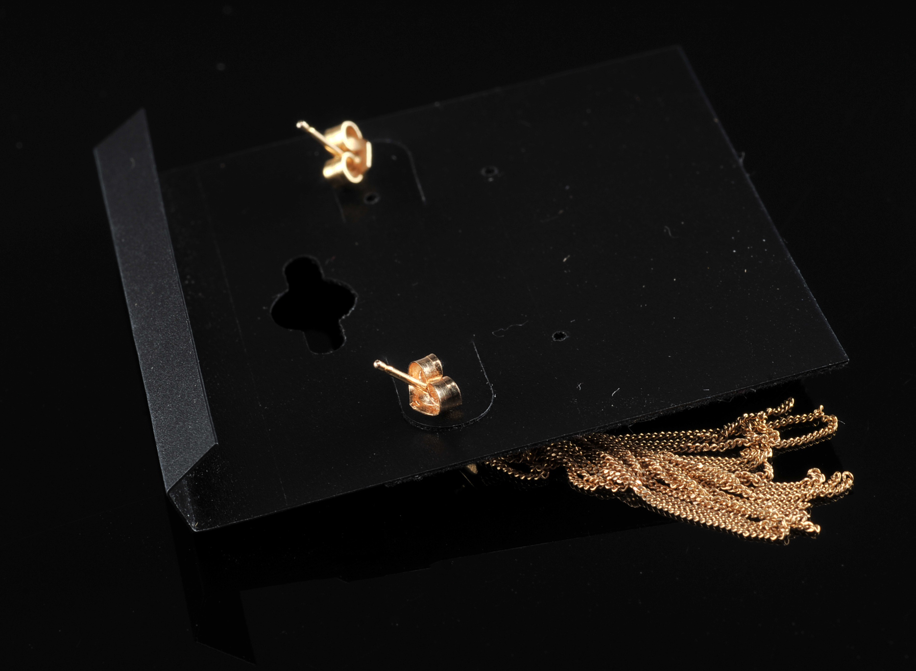 Pair of 14kt Gold Earrings