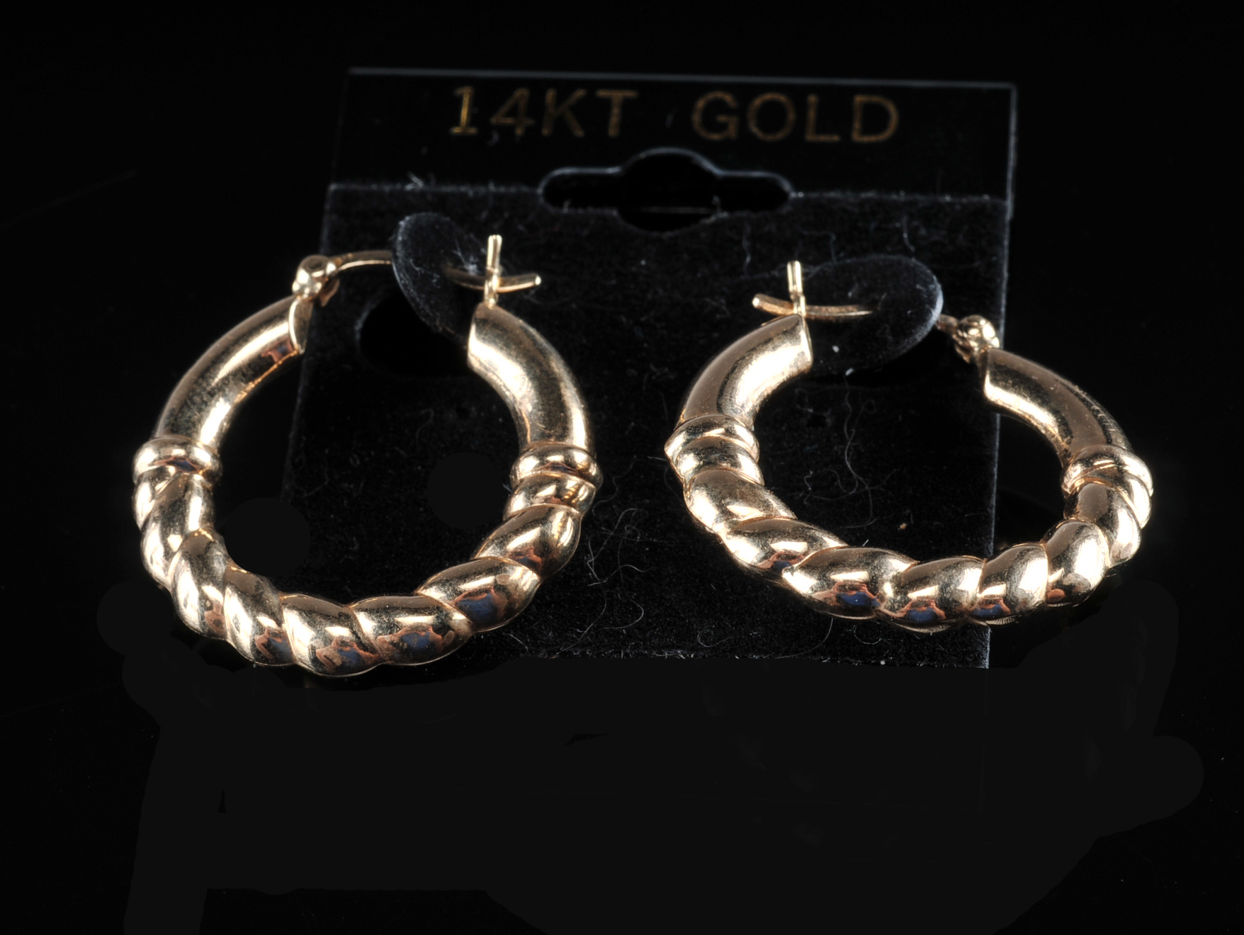 Pair of 14kt Gold Earrings