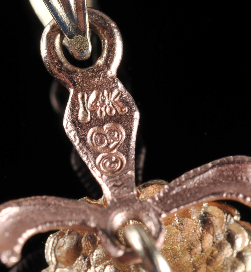 14K Gold Turtle Pendant