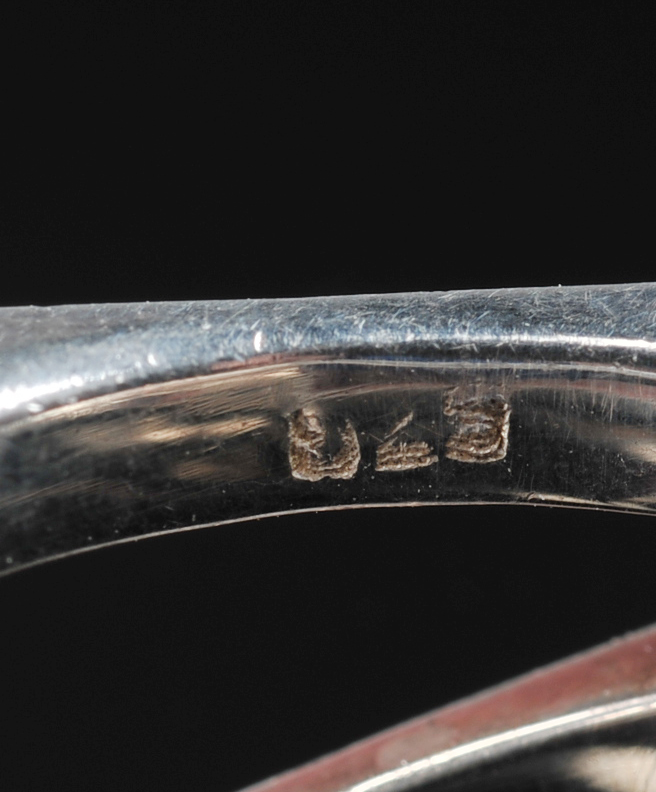 Contemporary Sterling Silver Garnet Ladies Ring