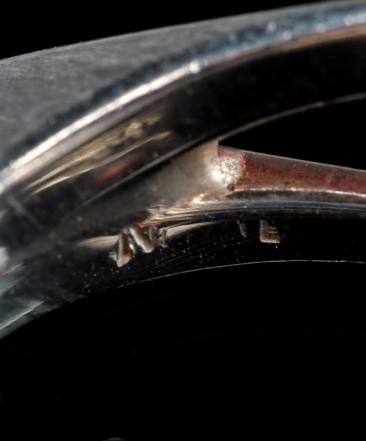 Contemporary Sterling Silver Garnet Ladies Ring