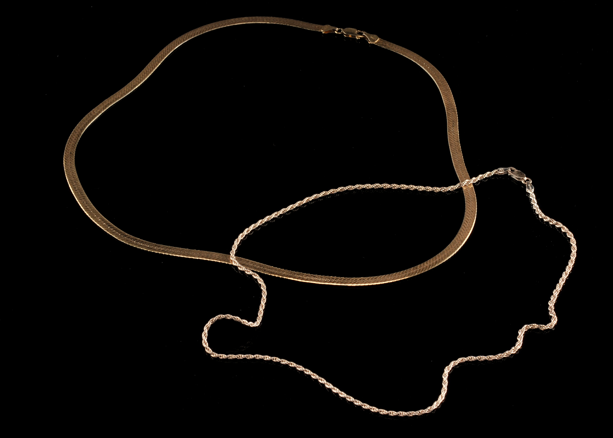 Pair of Sterling Silver Necklaces