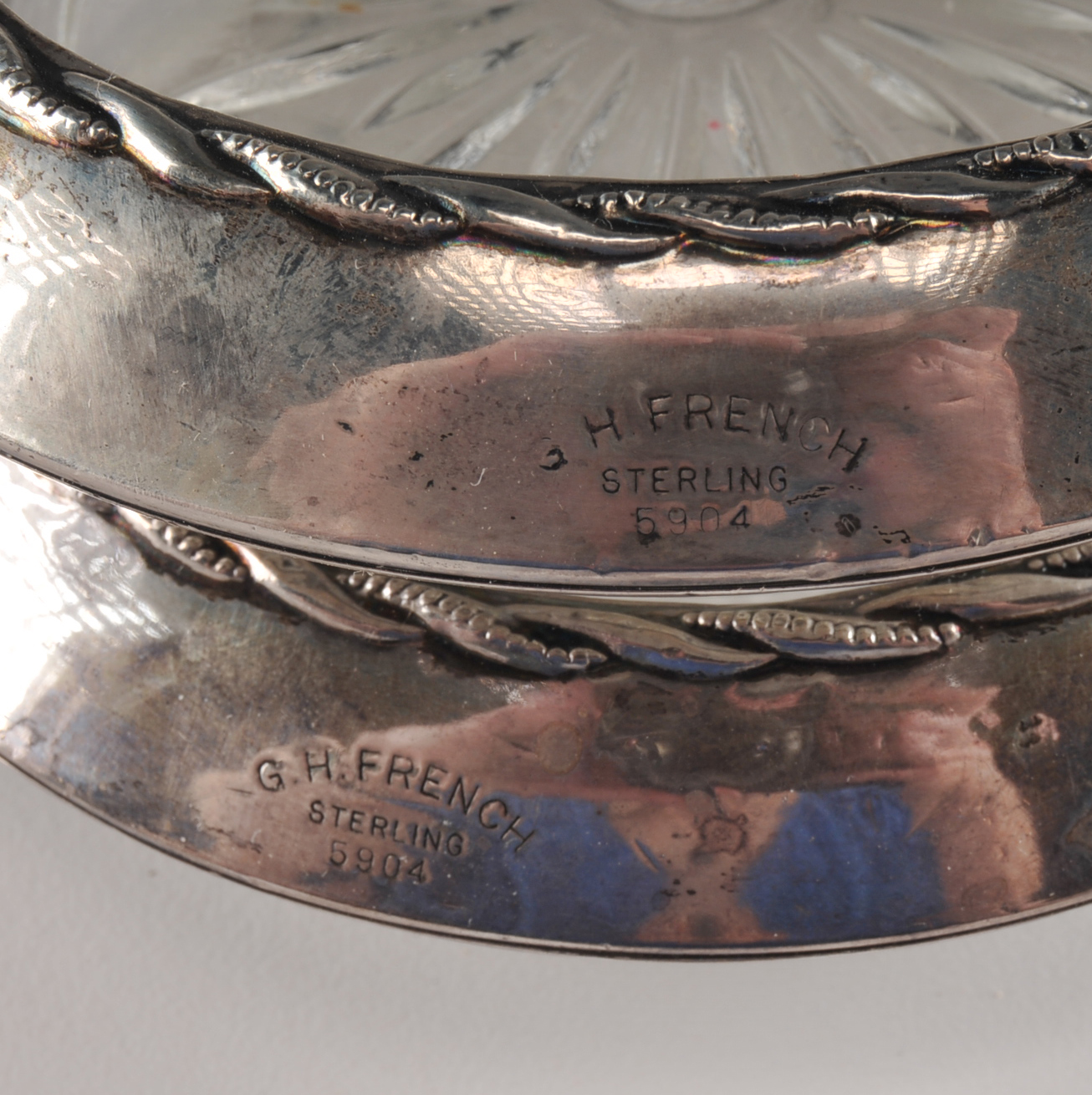 Sterling Silver and Glass Coasters