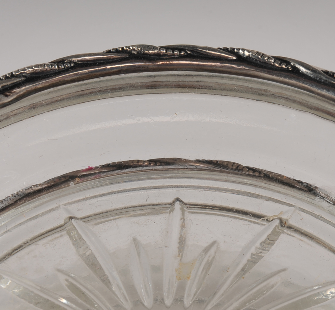 Sterling Silver and Glass Coasters