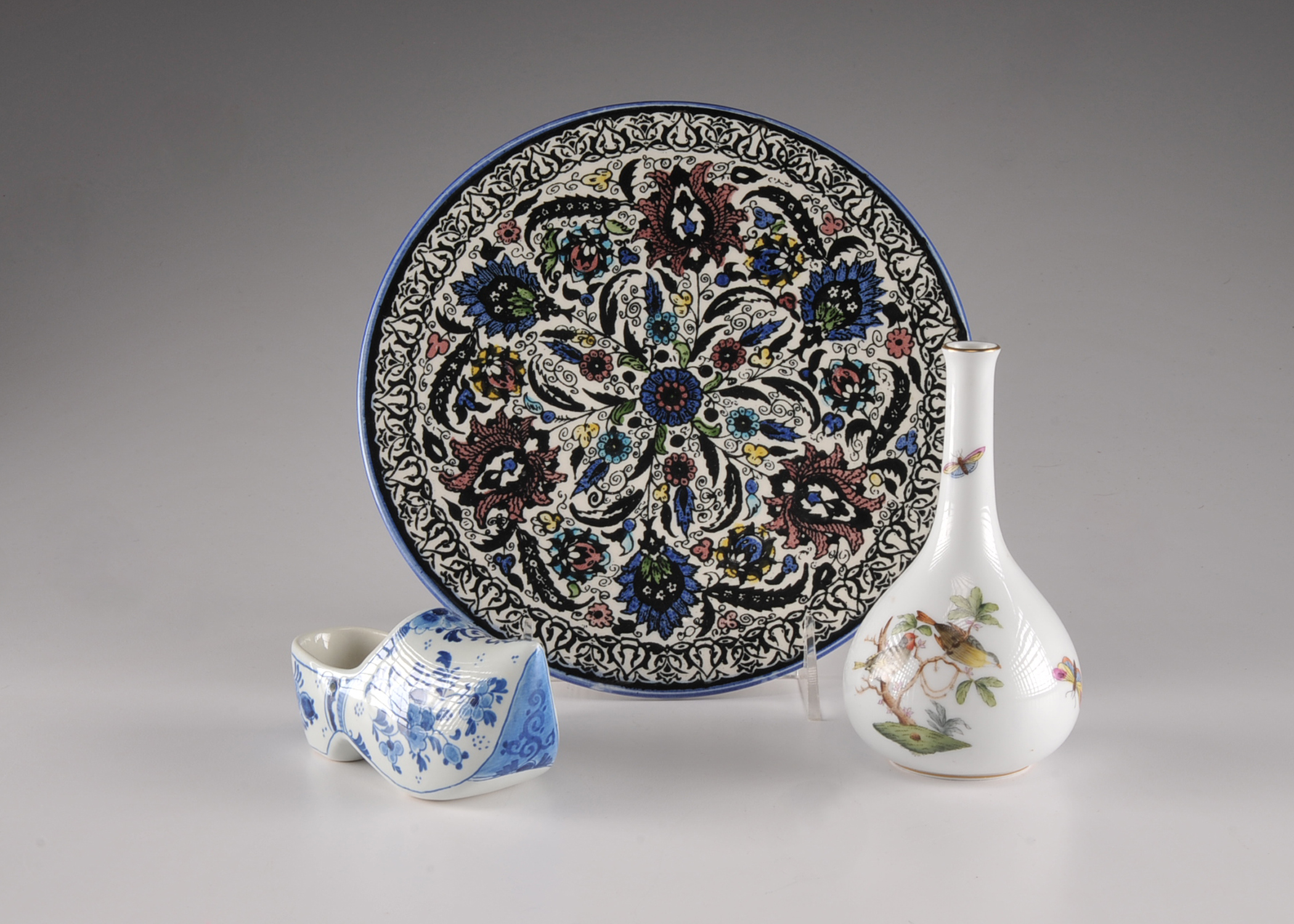 Assorted Porcelain - Delft and Herend.