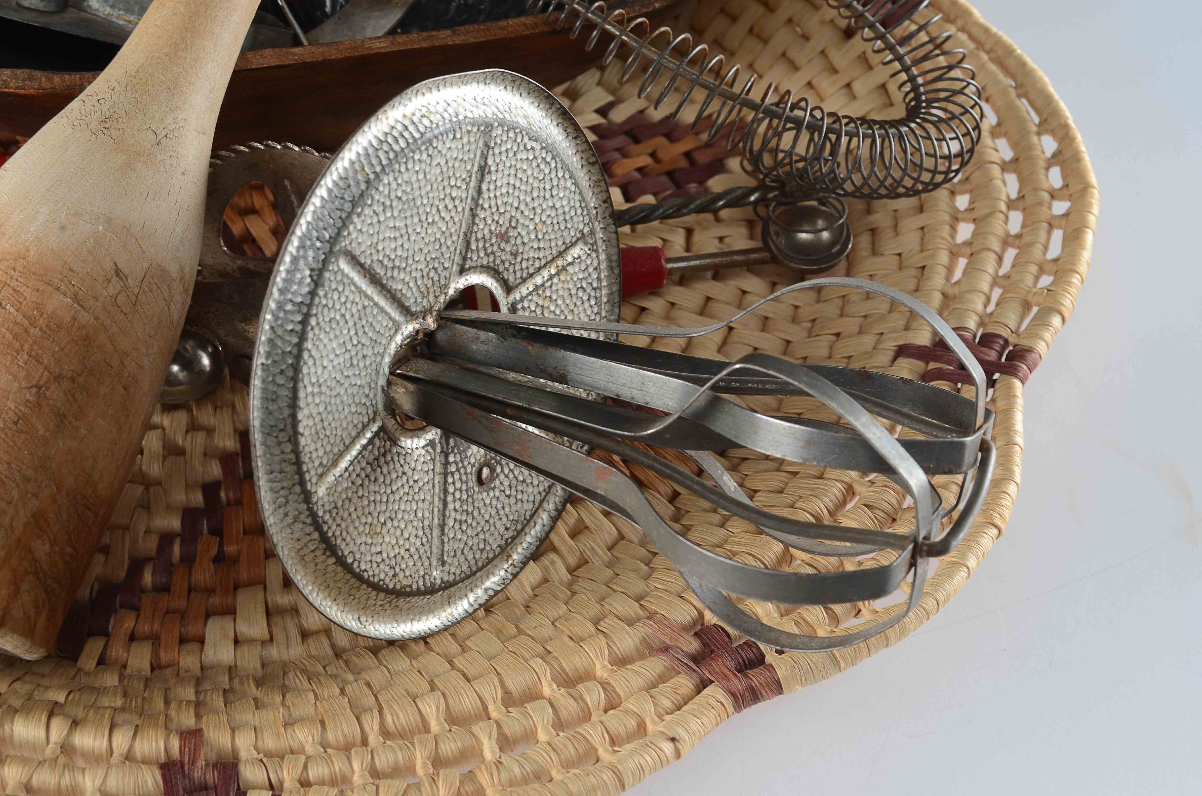 Grouping of Kitchen Tools & Dough Bowl