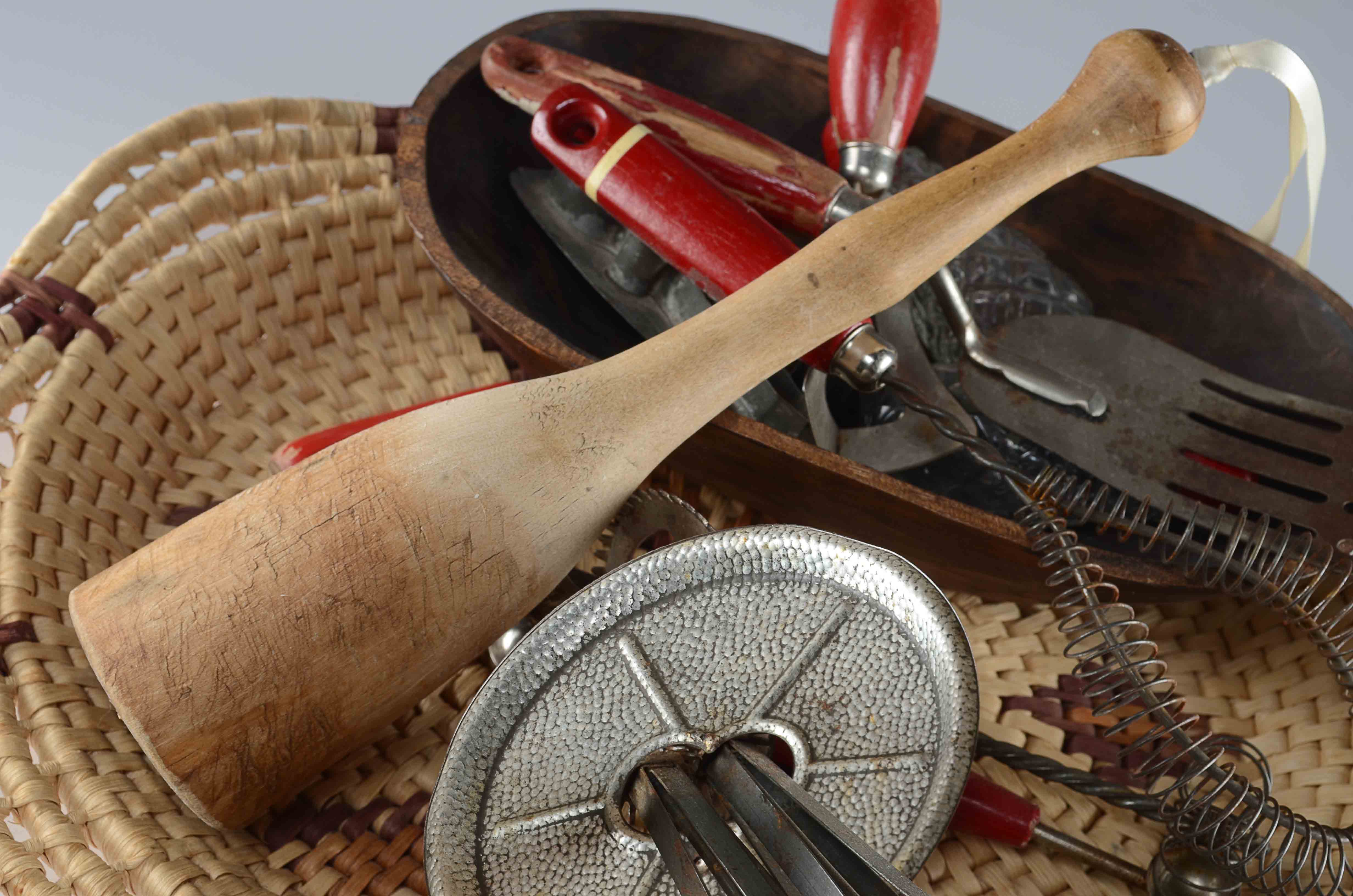 Grouping of Kitchen Tools & Dough Bowl
