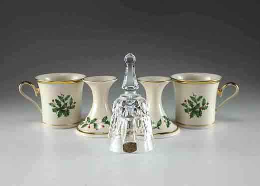 Lenox Holiday Hollyberry Mugs & Candlesticks