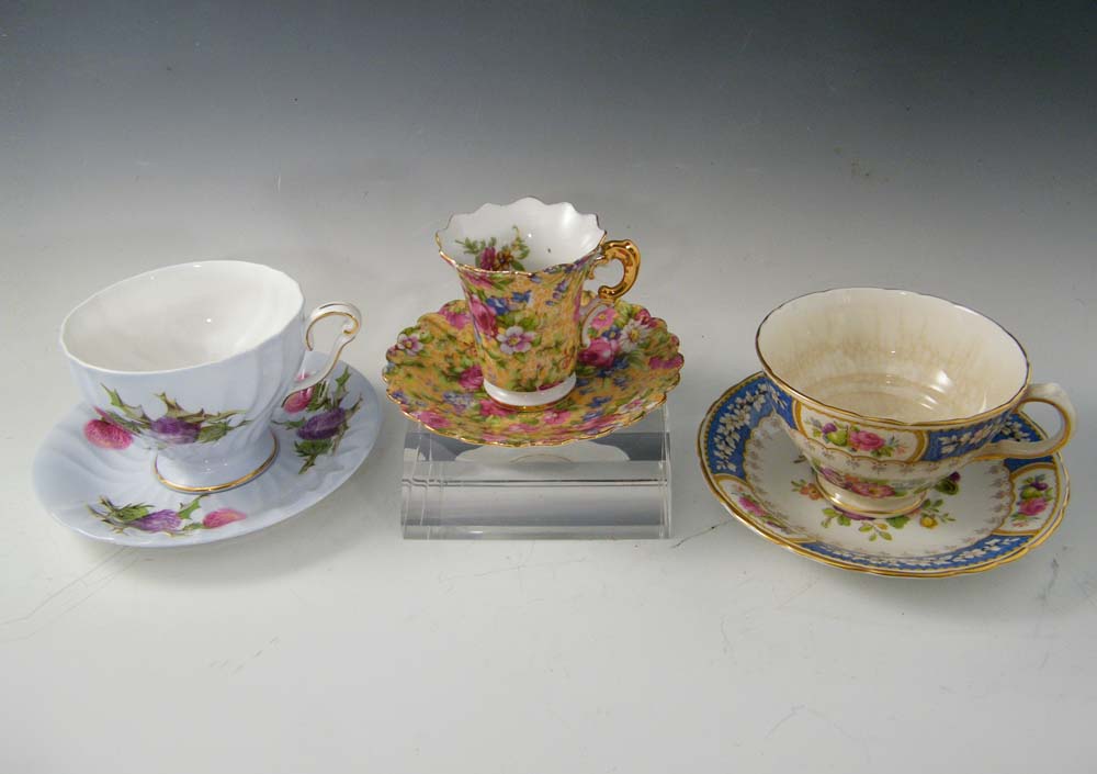 Vintage Bone China Tea Cups and Saucers