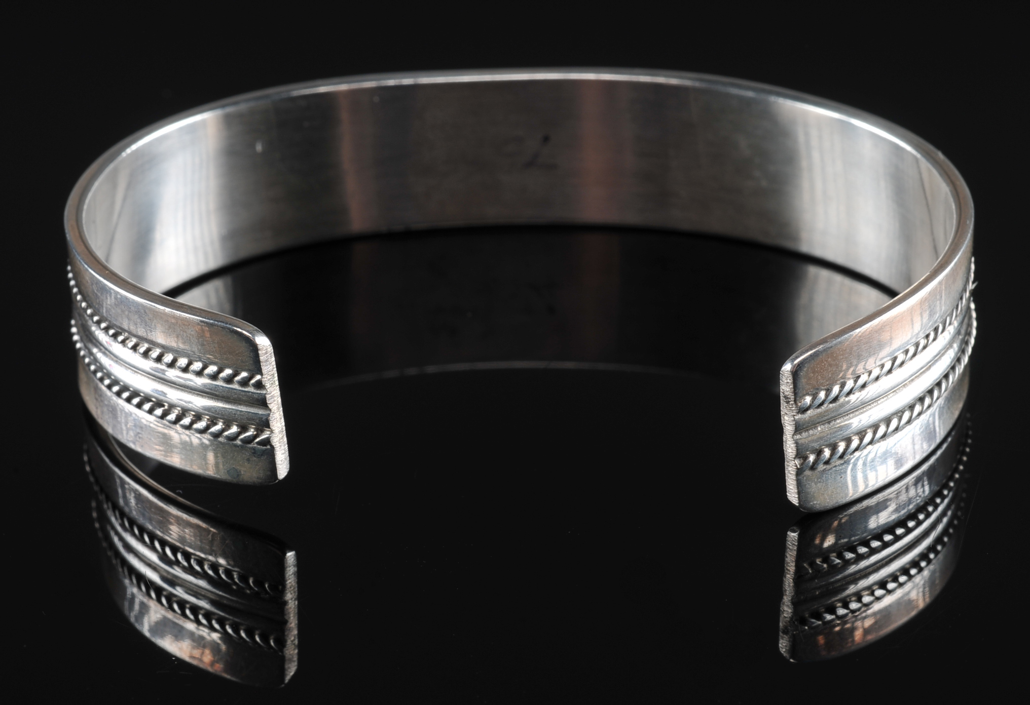 Sterling Silver Navajo Made Cuff Bracelet