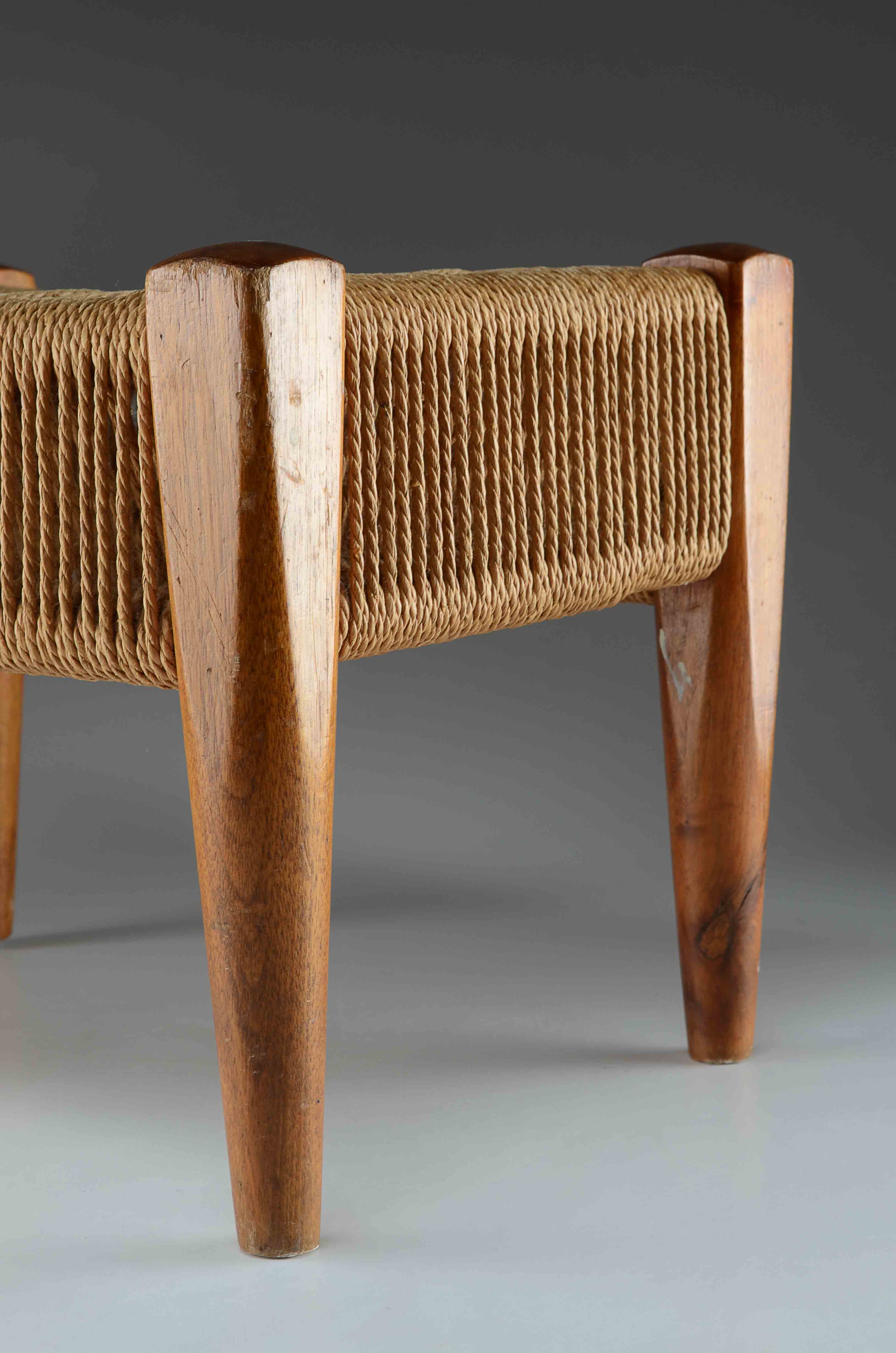 Modern Footstool, in the Style of Svegards Markaryd