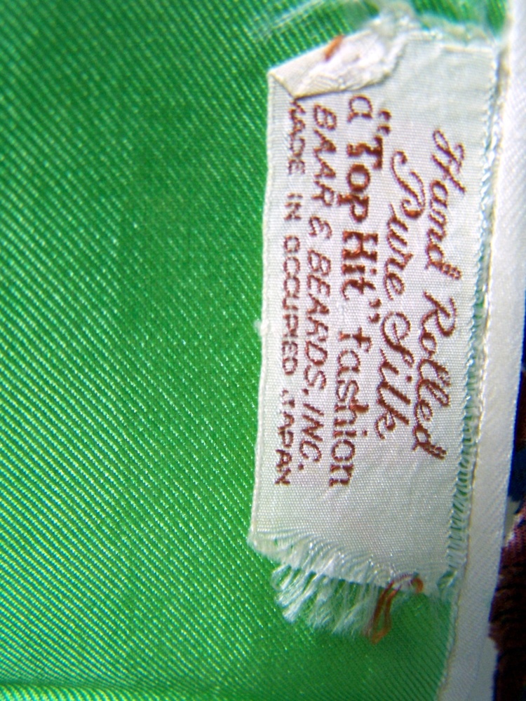 Vintage Silk Scarf With Hunting Dog Motif