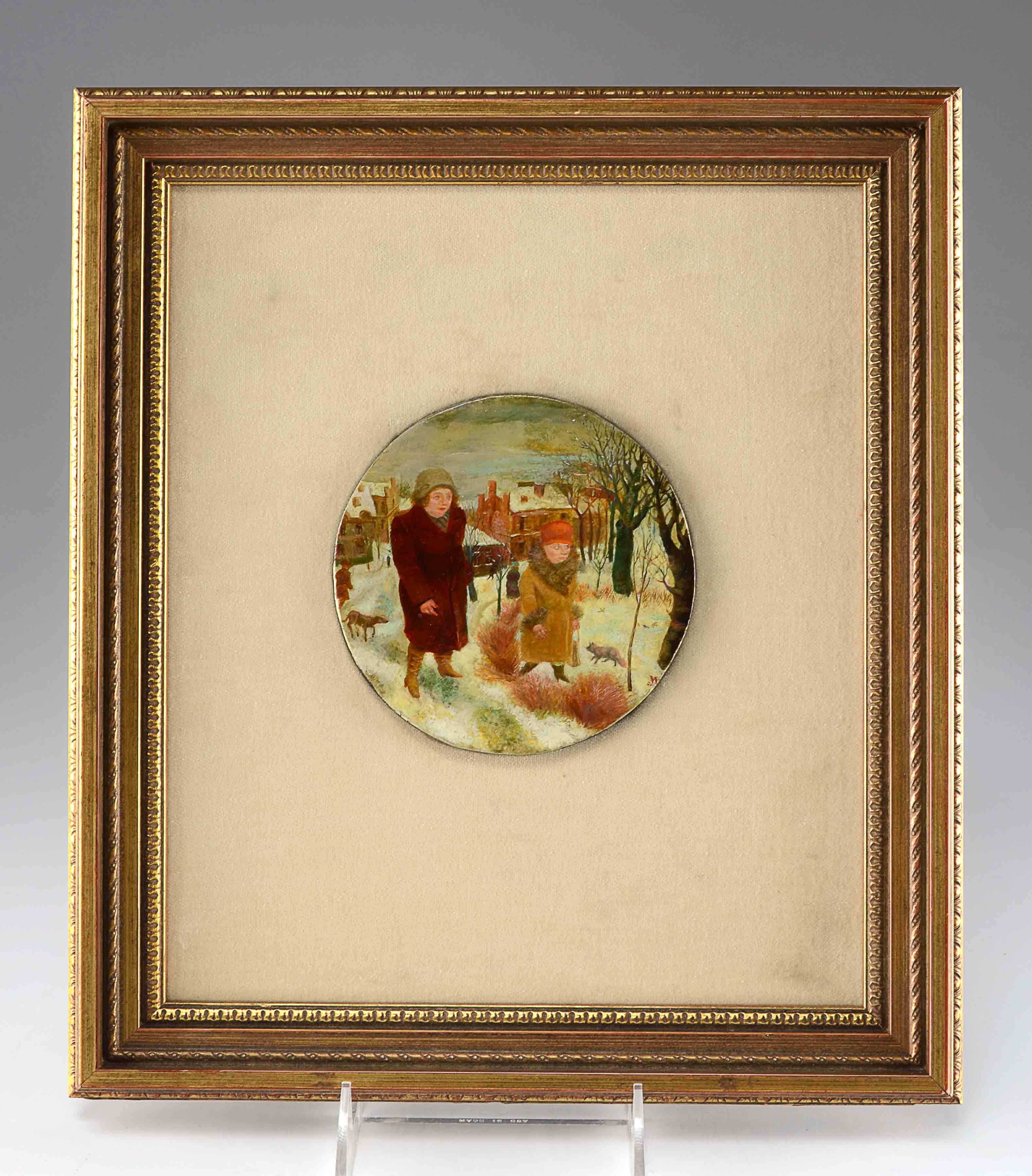 David Miretsky Miniature Oil and Lacquer on Panel