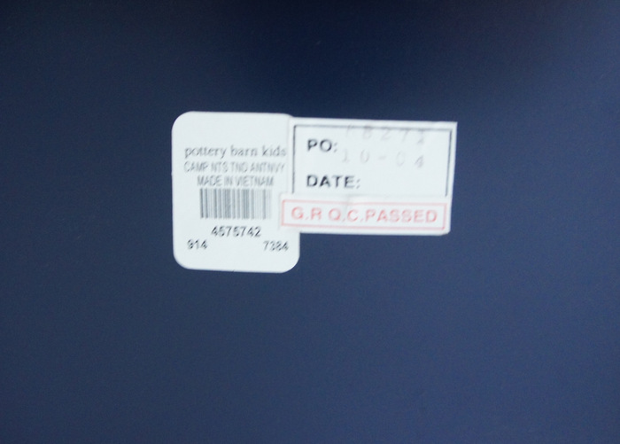 Pottery Barn Kids 'Camp' Twin over Full Bunk Bed and Matching Night Stand