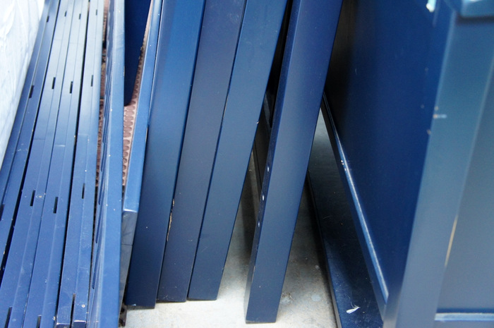 Pottery Barn Kids 'Camp' Twin over Full Bunk Bed and Matching Night Stand