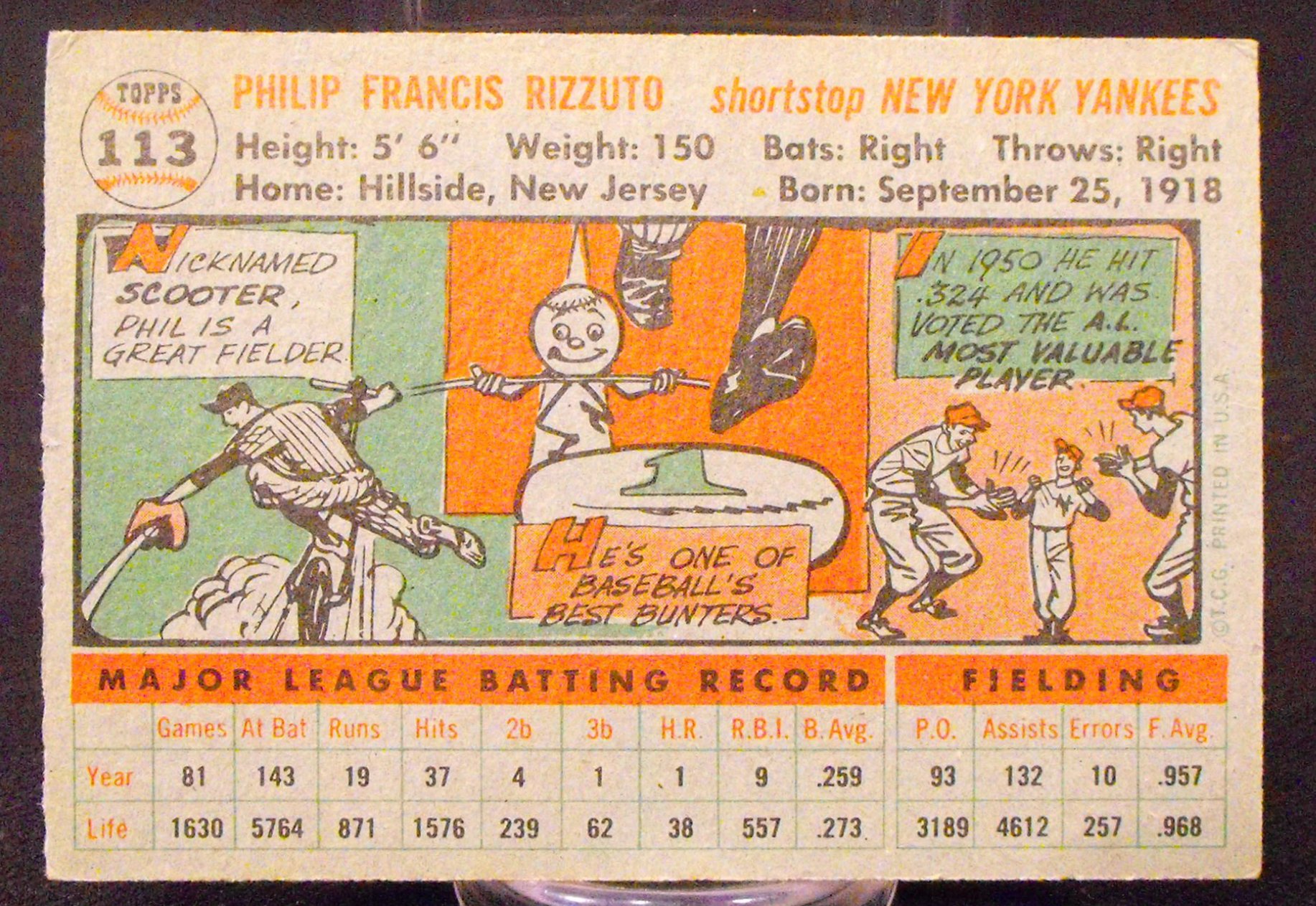 1956 Topps New York Yankees (4) Card Lot