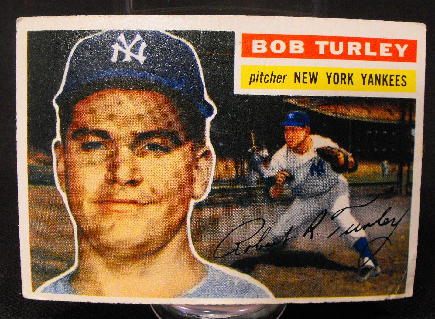 1956 Topps New York Yankees (4) Card Lot