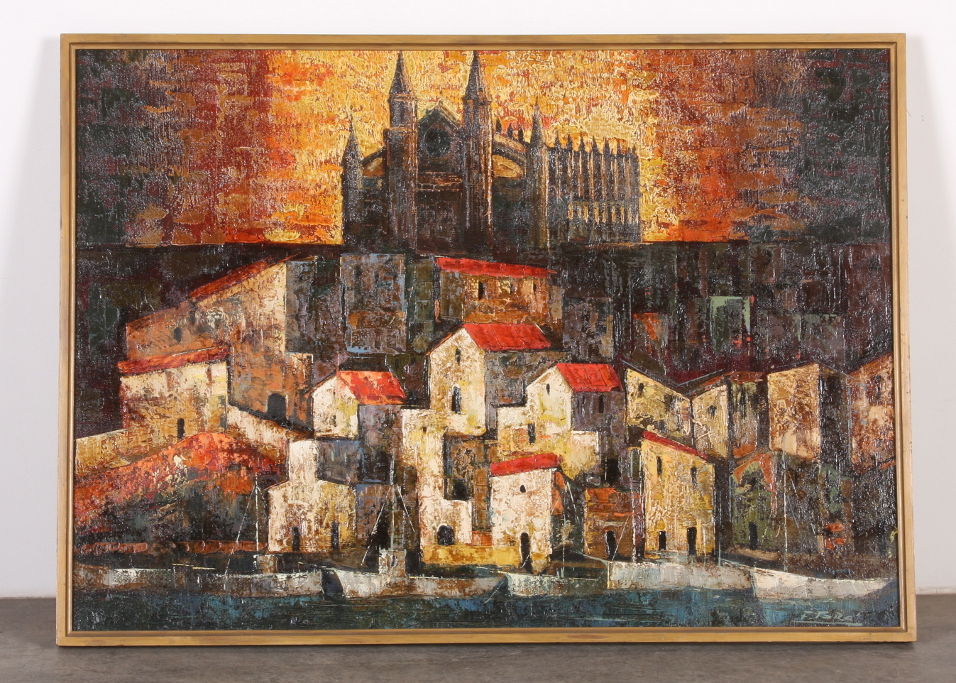 Original Oil on Canvas Signed F. Toro