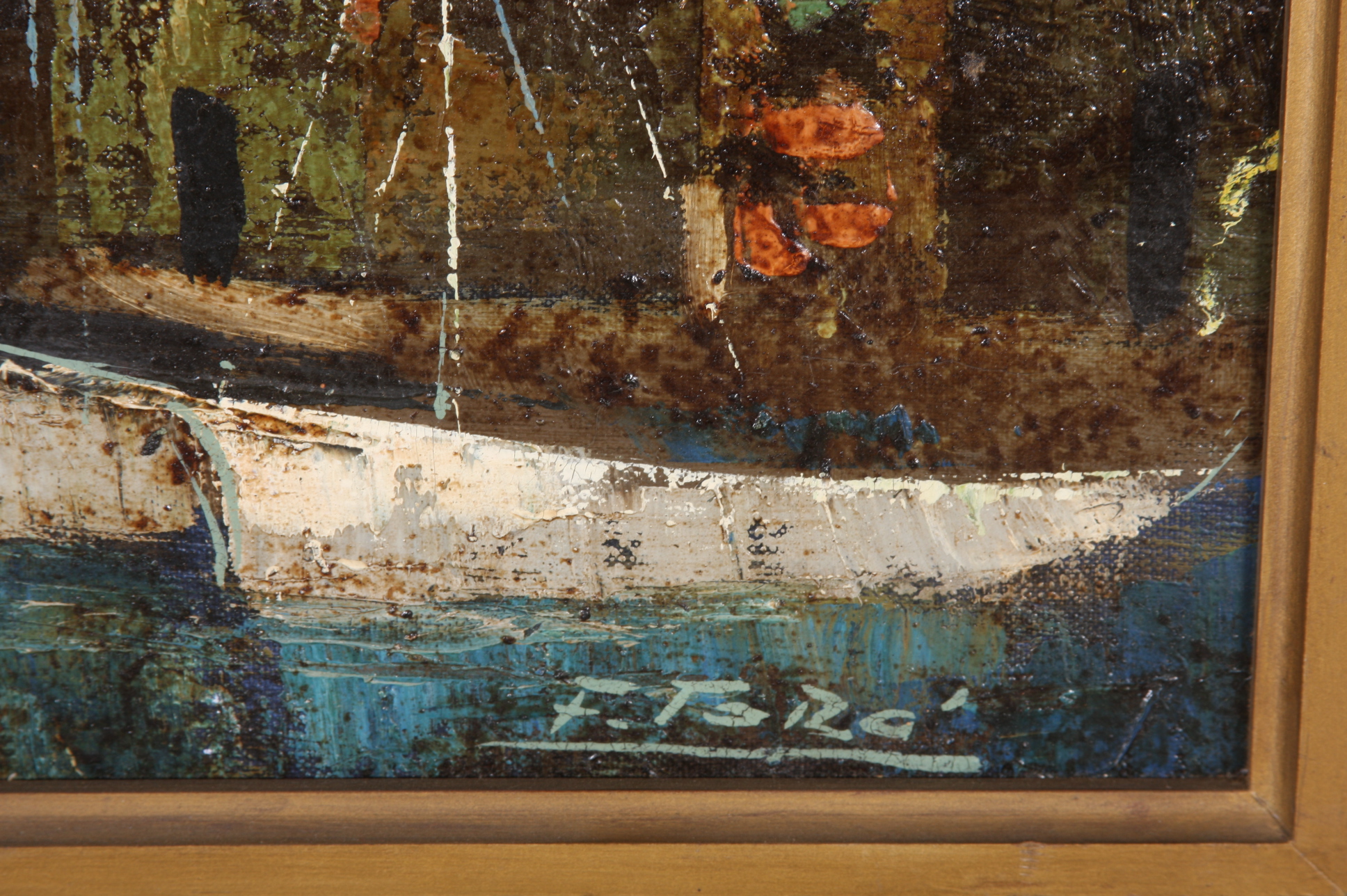 Original Oil on Canvas Signed F. Toro