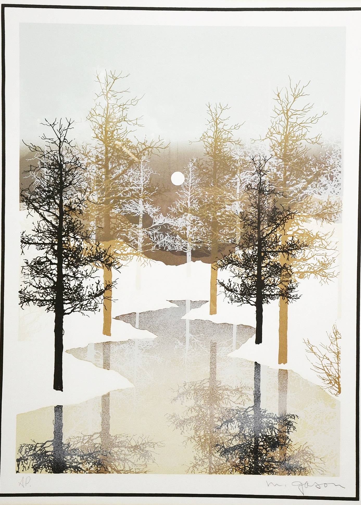 Gason signed and numbered serigraph.