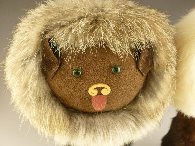 Vintage Souvenir Animals with Rabbit Fur