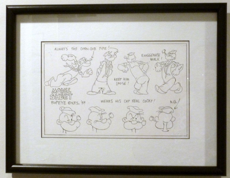 Popeye Model Sheet Print