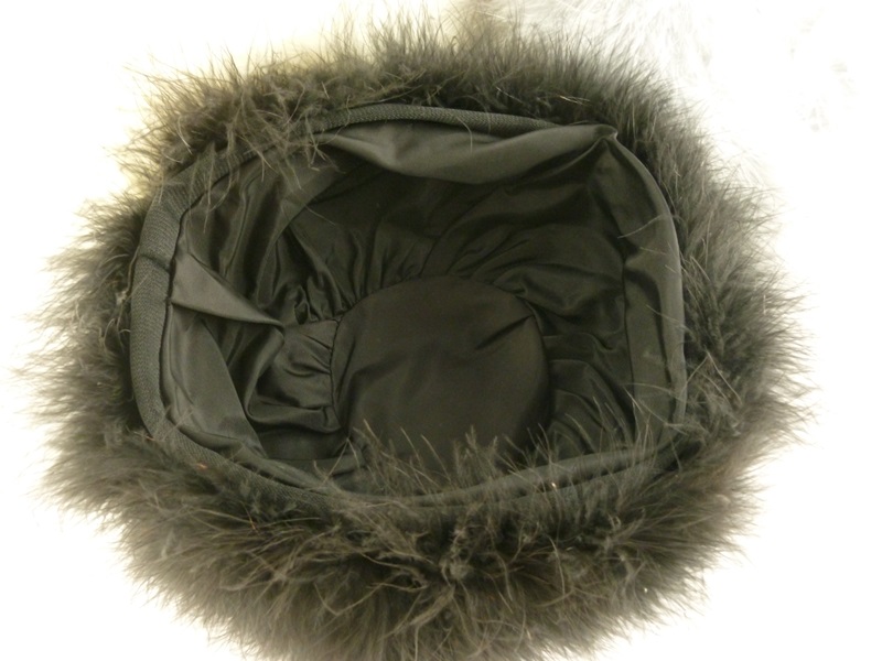 Three Vintage Ostrich Feather Hats