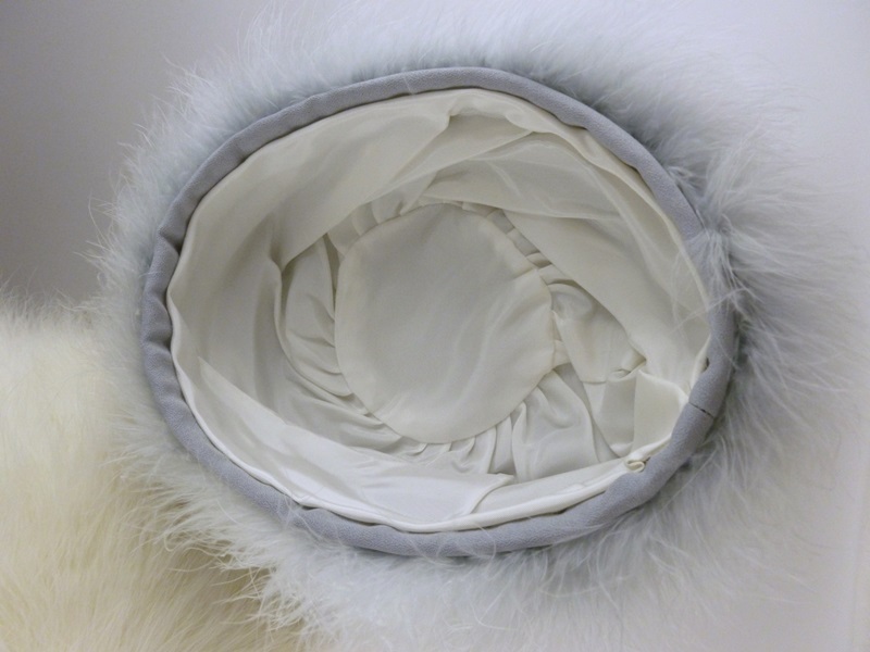 Three Vintage Ostrich Feather Hats