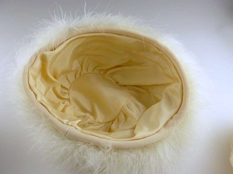 Three Vintage Ostrich Feather Hats