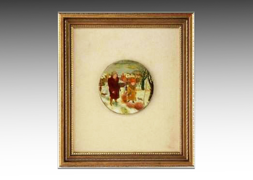 David Miretsky Miniature Oil and Lacquer on Panel