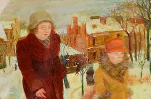 David Miretsky Miniature Oil and Lacquer on Panel