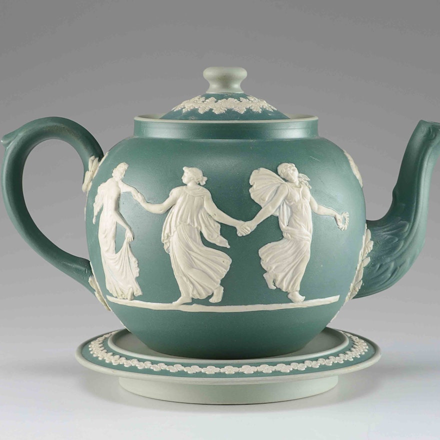 Dudson Bros. English Jasperware Teapot