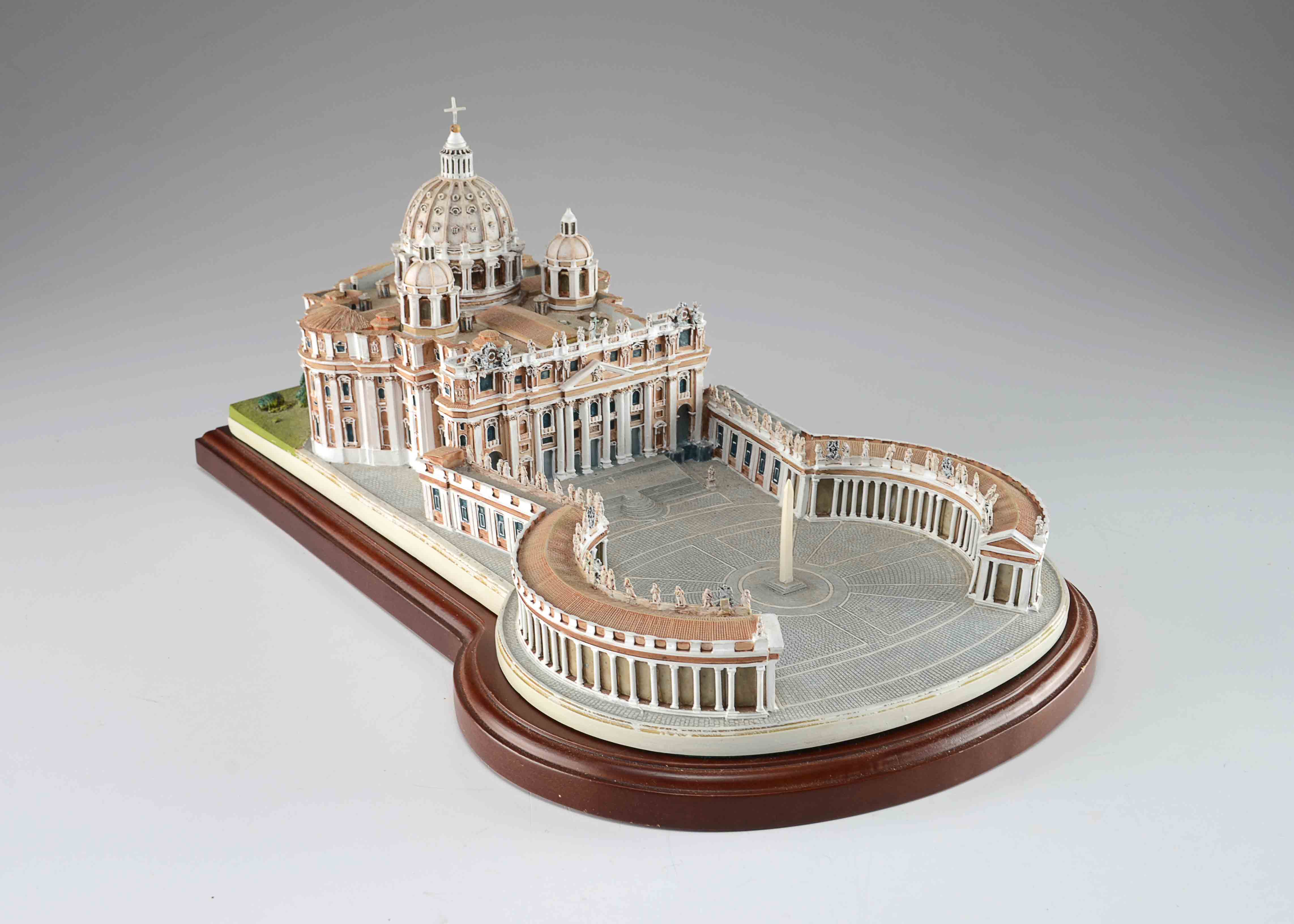 Danbury Mint "The Vatican" Replica with Wood Display Base