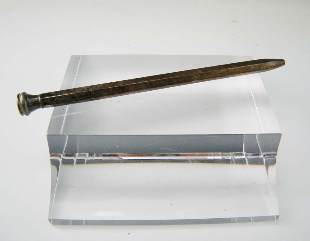 Vintage Sterling Silver Clutch Pencil