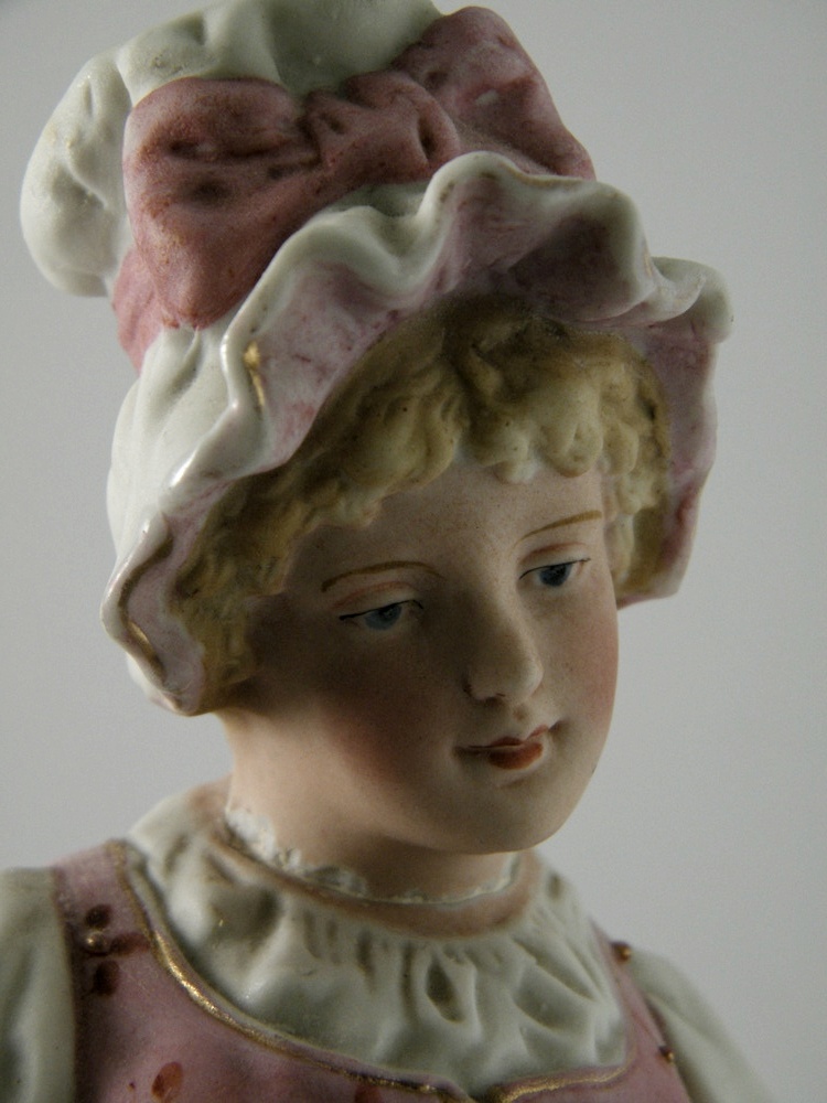 Antique German Bisque Figurine Pair