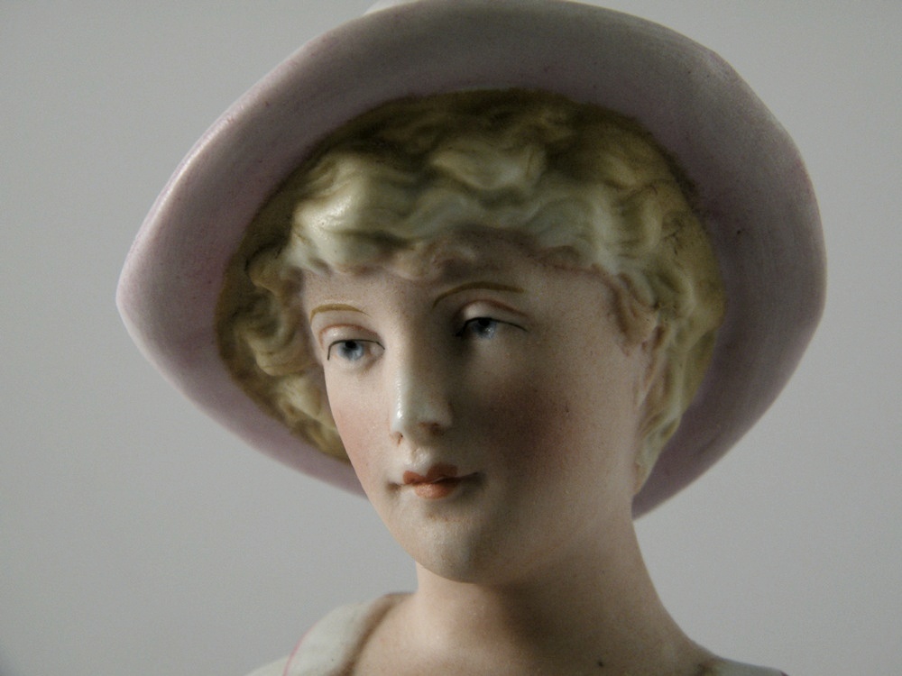 Antique German Bisque Figurine Pair