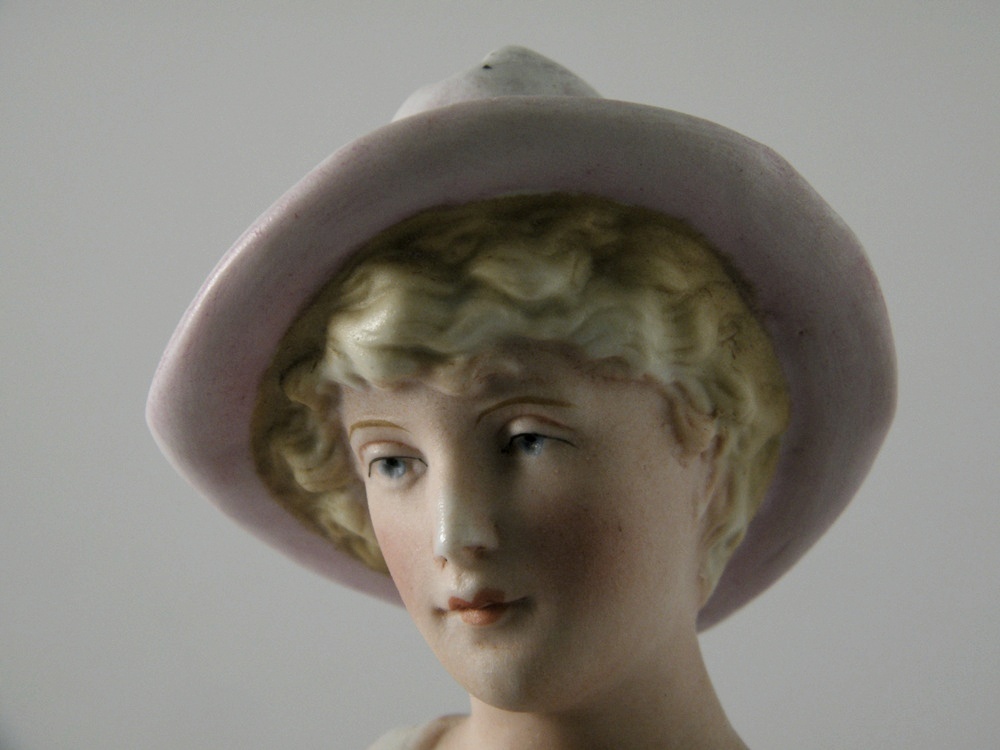 Antique German Bisque Figurine Pair