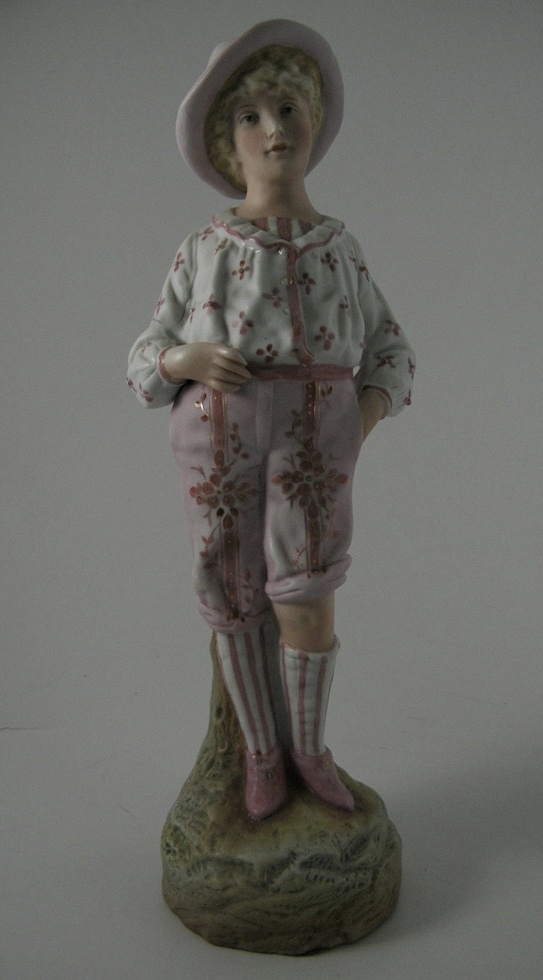 Antique German Bisque Figurine Pair