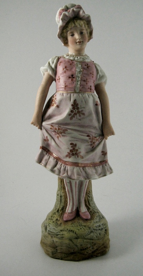 Antique German Bisque Figurine Pair