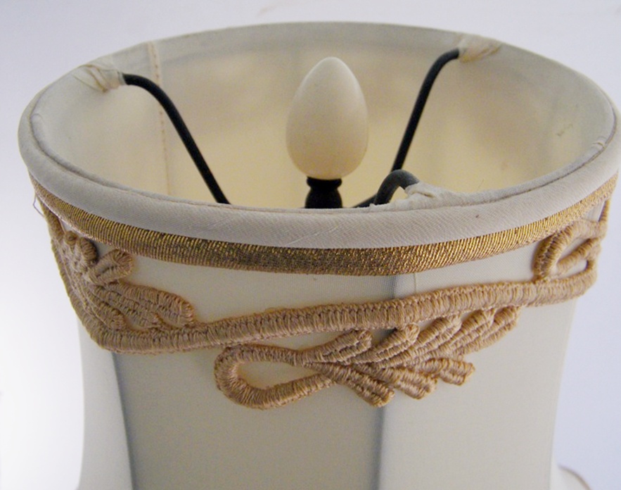 30's Floral Porcelain Table Lamp