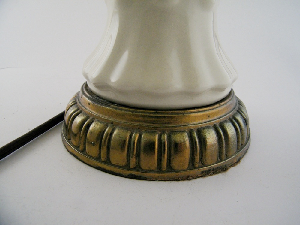 30's Floral Porcelain Table Lamp