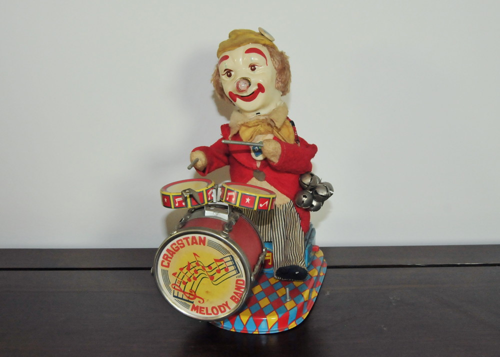 Vintage Cragstan Melody Band Clown Drummer