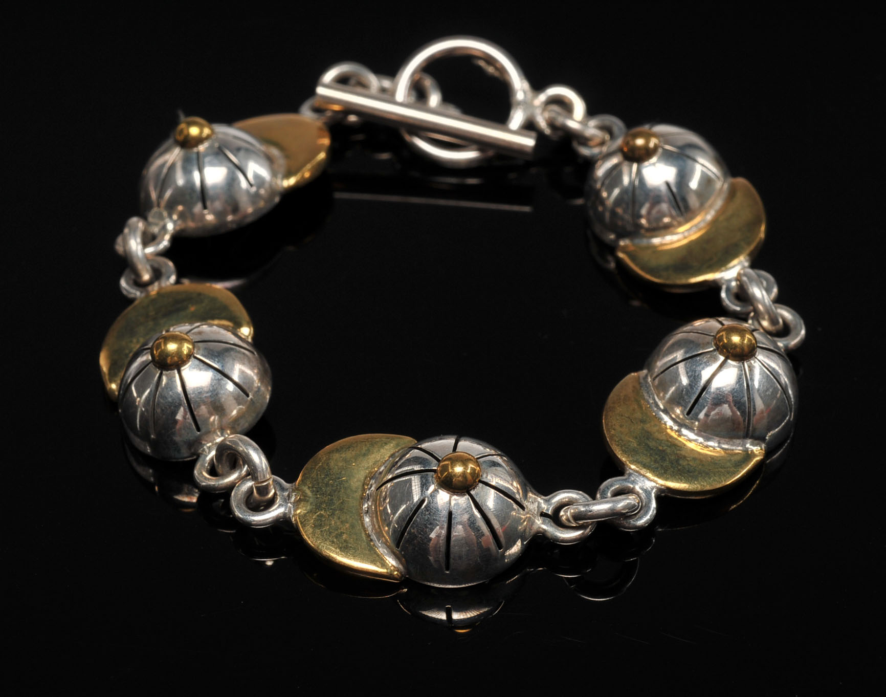 Jockey Cap sterling pin/pendant and bracelet