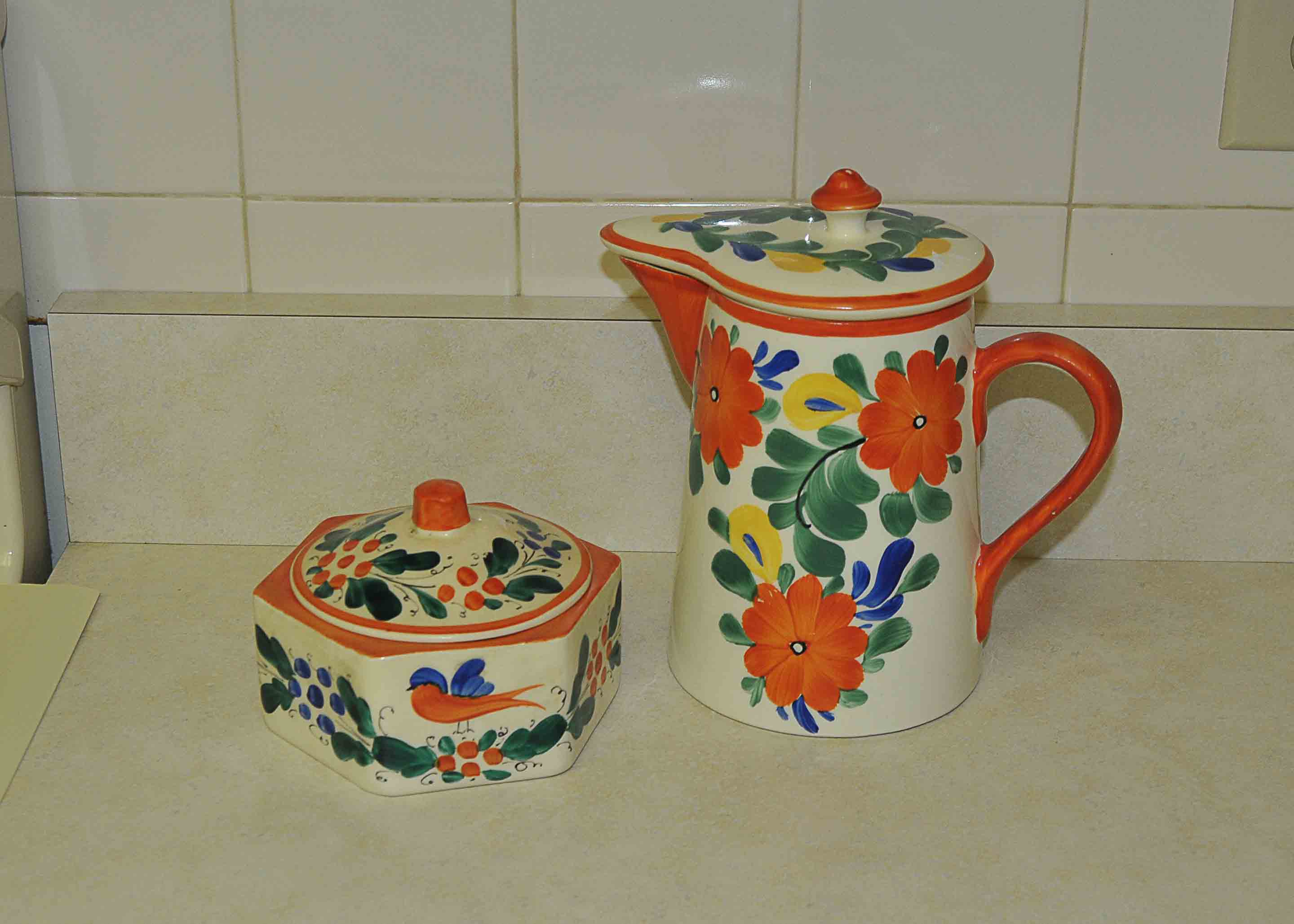Czech Lidded Pitcher and Box